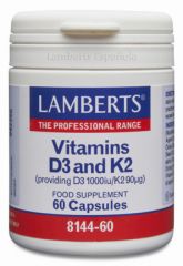 Buy LAMBERTS Vitamin D3 and K2 60 Capsules By 34,65€