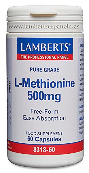 L-Metionina 500 mg 60 Capsule - LAMBERTS