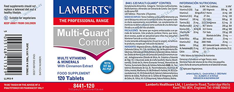 Controle Multi Guard® 120 Comprimidos - LAMBERTS Img 2