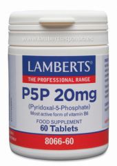 Buy LAMBERTS P5P 20 mg (Pyridoxal 5 phosphate) 60 Tablets By 19,90€