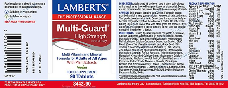 Multi Guard® 90 Tablets - LAMBERTS Img 2