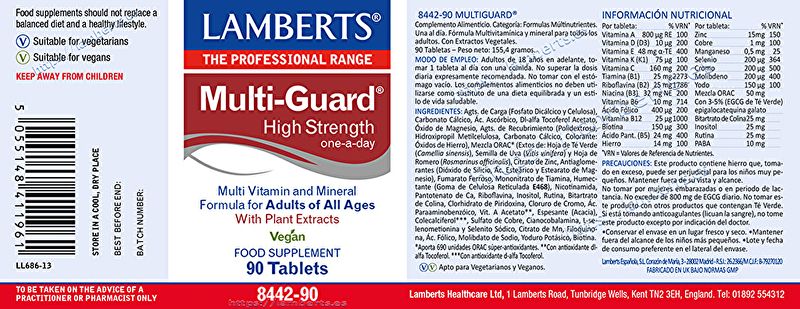 Multi Guard® 90 Tablets - LAMBERTS Img 3