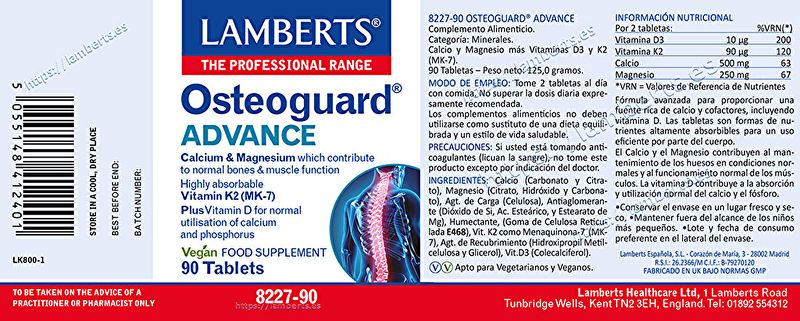 Osteoguard Advance 90 tabletten - LAMBERTS Img 2