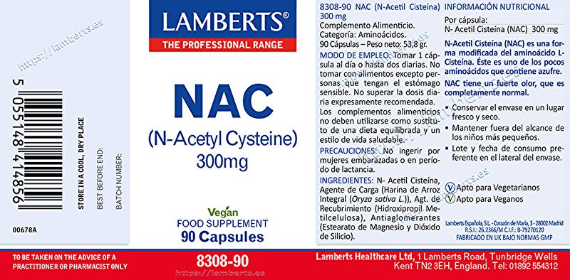 N Acetilcisteina 600 mg 60 Compresse - LAMBERTS Img 3