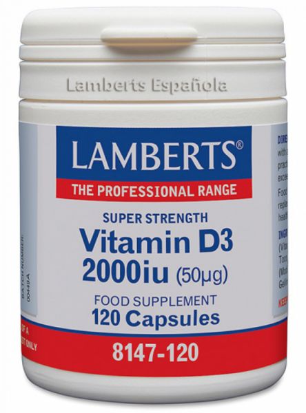 D-vitamin 2000 IE 120 kapslar - LAMBERTS