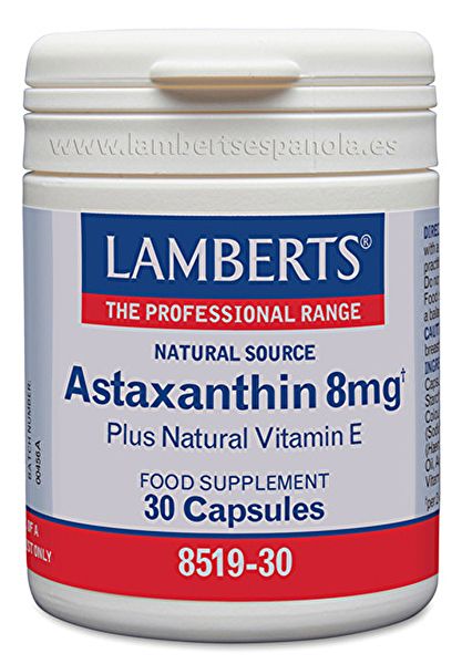 Astaxanthin med vitamin E 30 kapslar - LAMBERTS