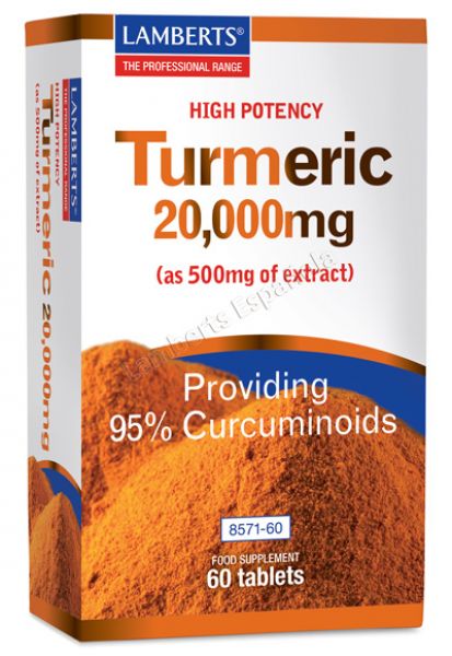 Turmeric Cúrcuma 60 Tabletas - LAMBERTS