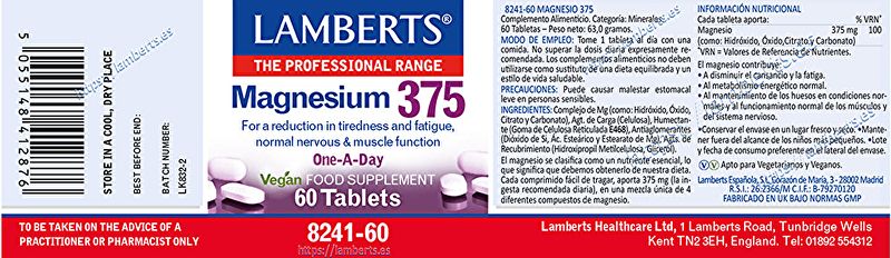 Magnesium 60 tabletten - LAMBERTS Img 2