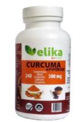 Buy ELIKAFOOD Turmeric and Piperine 500 mg 120 Tablets By 14,65€