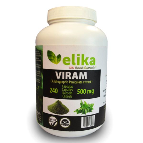 Viram Andographis Paniculata 500 mg 240 Cápsulas