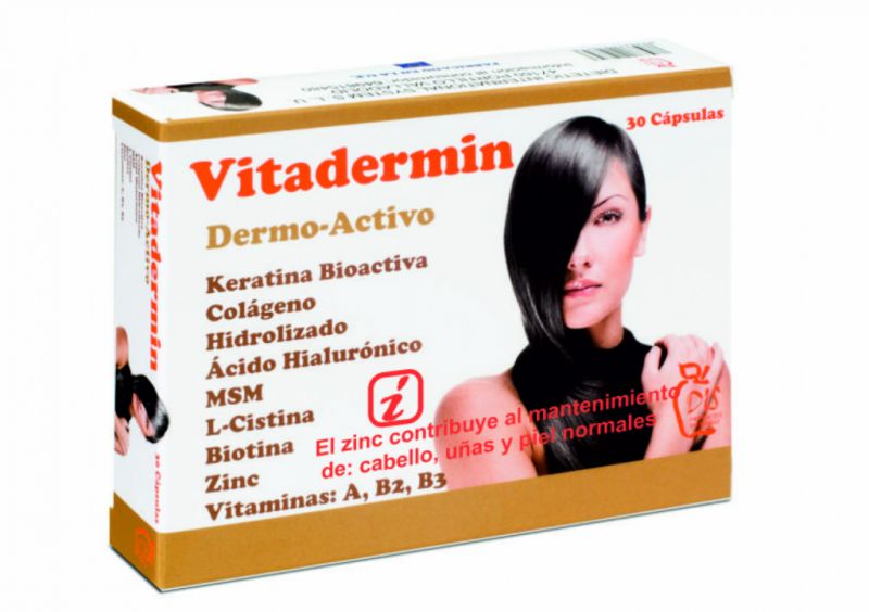 Vitadermin 30 Cápsulas 500 mg - DIETETIC INTERNATIONAL SYSTEM