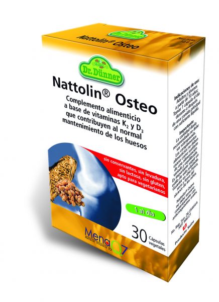 Nattolin Osteo 30 cápsulas vegetais - DR.DUNNER