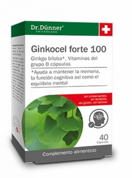 Ginkocel Forte 100 mg 40 cápsulas - DR.DUNNER