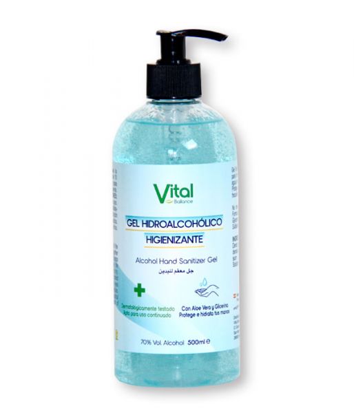 GEL HIDROALCOHOLICO HIGIENIZANTE 500 ml