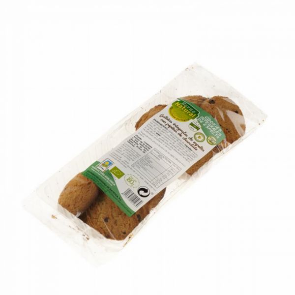 Biscoitos de Espelta de Trigo Integral com Lascas de Chocolate Orgânico 180 g