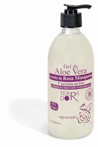 Gel d'Aloe Vera Rose Musquée 500ml - DERBÓS