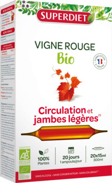 Red Vine Bio 20 Ampolas - SUPERDIET