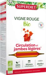 Acheter SUPERDIET Vigne Rouge Bio 20 Ampoules Par 13,50€