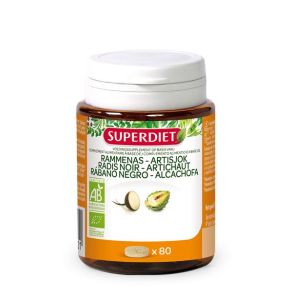 Black Radish Artichoke Bio 80 Tablets - SUPERDIET