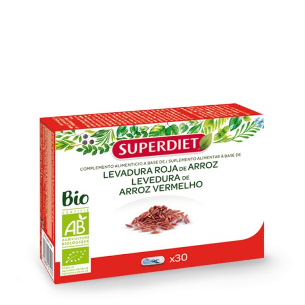 Fermento de Arroz Vermelho Orgânico 30 Cápsulas