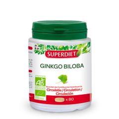 Buy SUPERDIET Ginkgo Biloba Bio 80 Tablets By 15,30€