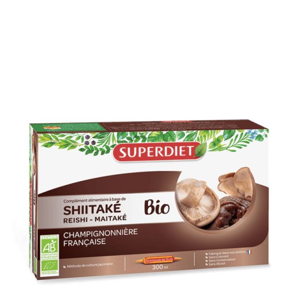 Biologische Shiitake 20 Ampullen - SUPERDIET