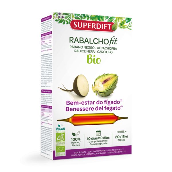 Rabalchofit Bio 20 Ampolas - SUPERDIET