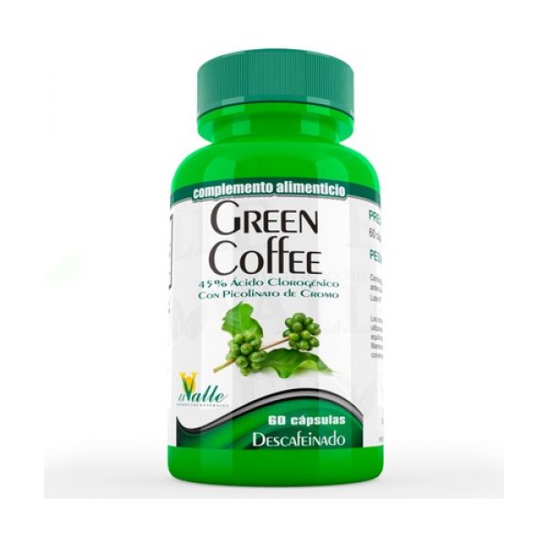 DECAFFEINATED GREEN COFFE 60 Caps - VALLE