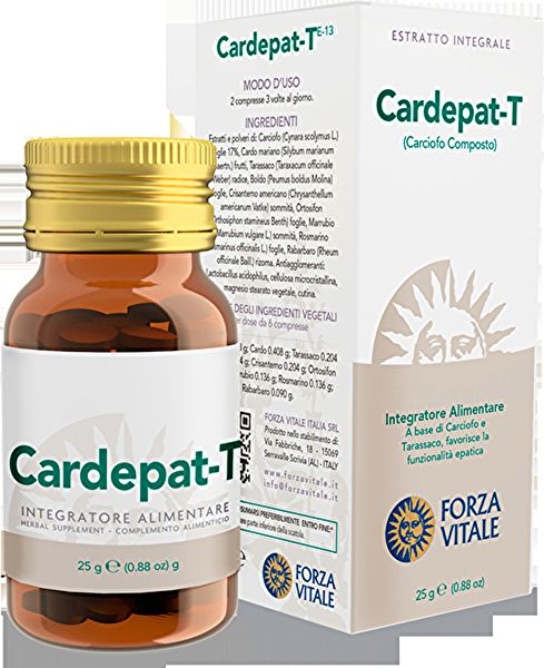 Cardepat-T (Carciofo composto) 25 g comprimidos. Mejora la funcionalidad hepática Img 2