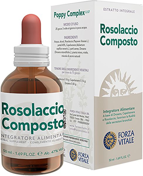 Rosolaccio Composto 50 ml - FORZA VITALE