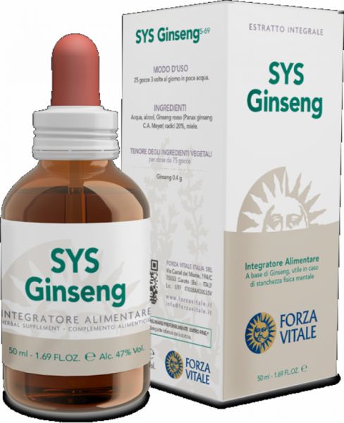 Sys Ginseng Rosso 50 ml - FORZA VITALE