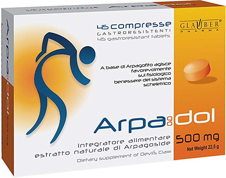 Arpagodol 500 mg 45 compresse - GLAUBER