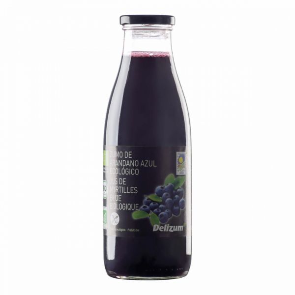 Blåbärsjuice 750ml BIO - DELIZUM