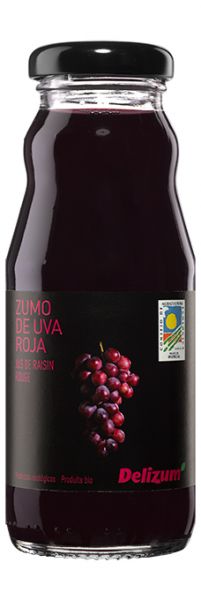 Jus de Raisin Rouge Pressé 1L BIO - DELIZUM