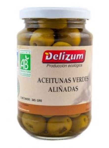 Olives vertes assaisonnées 345 g - DELIZUM