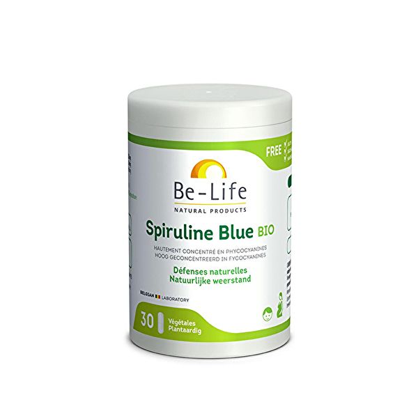 Blå Spiruline 30 kapslar - BE-LIFE