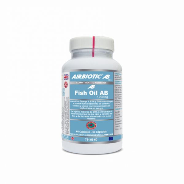 Óleo de peixe AB 1200 mg 60 cápsulas - AIRBIOTIC