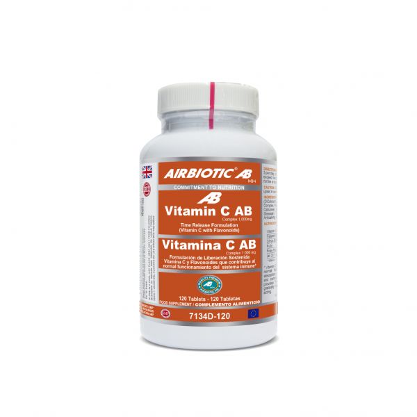 Complexe Vitamine C AB 1000 mg Libération soutenue 120 Comprimés