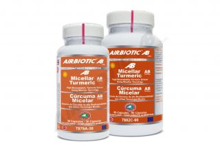 Buy AIRBIOTIC Micellar Turmeric AB 90 Capsules By 49,95€