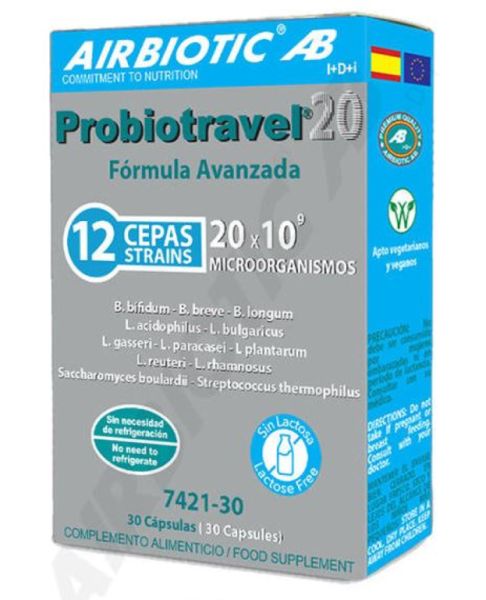 Probiotravel 20 30 Cápsulas - AIRBIOTIC