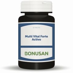 Comprar BONUSAN Multivital Forte Actiu 60 Comprimits Per 31,99€