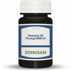 Comprar BONUSAN Vitamina D3 75 mcg / 3000 UI 60 Cápsulas Por 17,99€