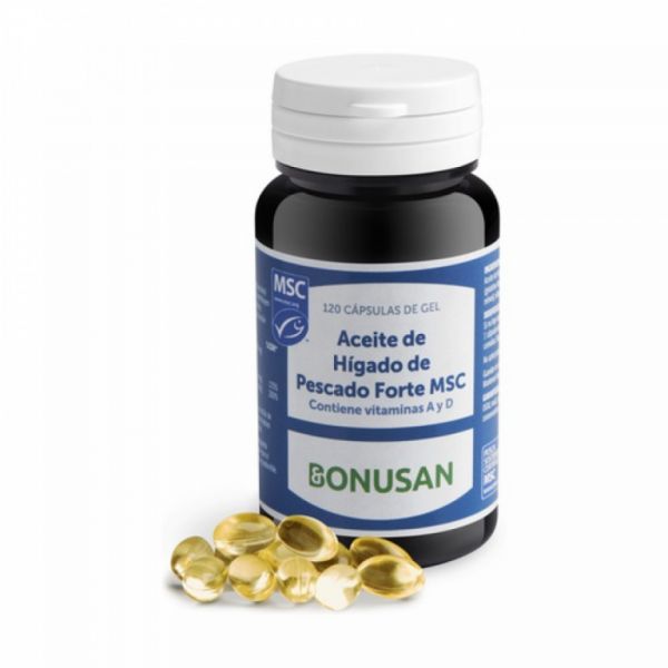 Aceite Hígado de Pescado Forte MSC 120 Cápsulas Vegetales