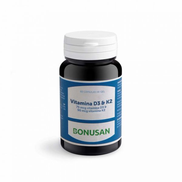 Vitamin D3 and K2 60 Capsules - BONUSAN