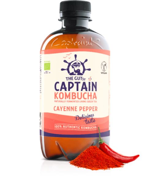 Kombucha Cayenne Pepper BIO 400 ml - CAPTAIN