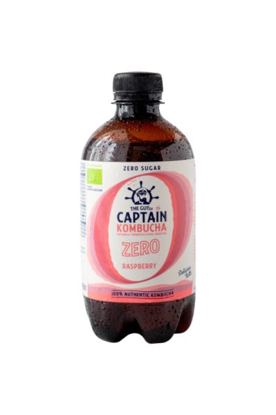 BIO Frambozen Zero Kombucha 400 ml - CAPTAIN