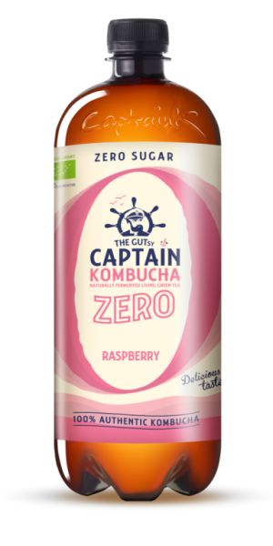 Kombucha Zero Framboesa BIO 1 L - CAPTAIN