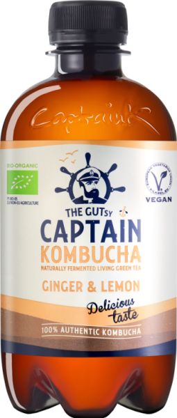 BIO Gember Citroen Kombucha 400 ml - CAPTAIN