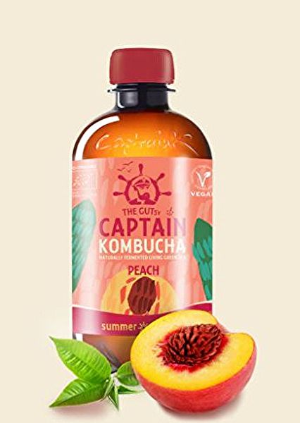 Kombucha à la pêche 400 ml - CAPTAIN