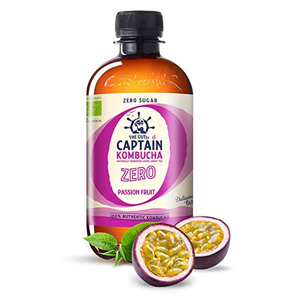 KOMBUCHA ZERO PASSIEFRUIT 400 ml - CAPTAIN